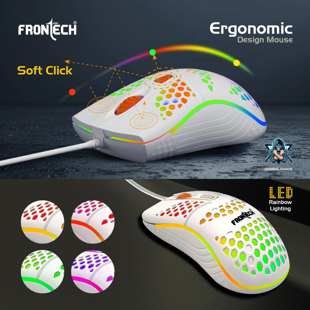Frontech Nova Knight Gaming Keyboard and Mouse Combo with RGB Backlight Effects (KB-0043) Frontech Nova Knight Gaming Keyboard and Mouse Combo with RGB Backlight Effects (KB-0043)